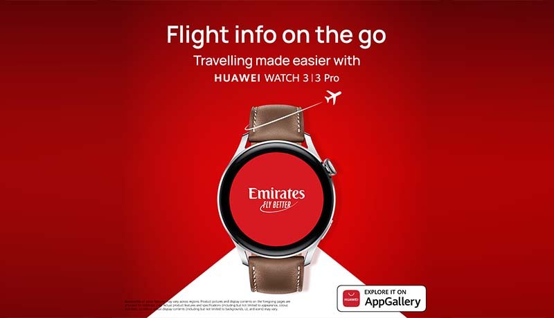 Emirates App - Huawei-watch-3-Pro - Huawei-HarmonyOS - techxmedia