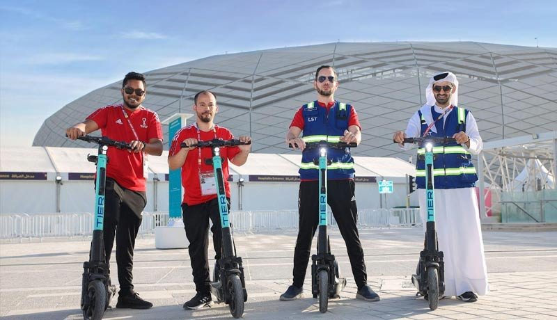 mobility staffs - FIFA Arab Cup Qatar 2021 - e-scooters - TIER - techxmedia