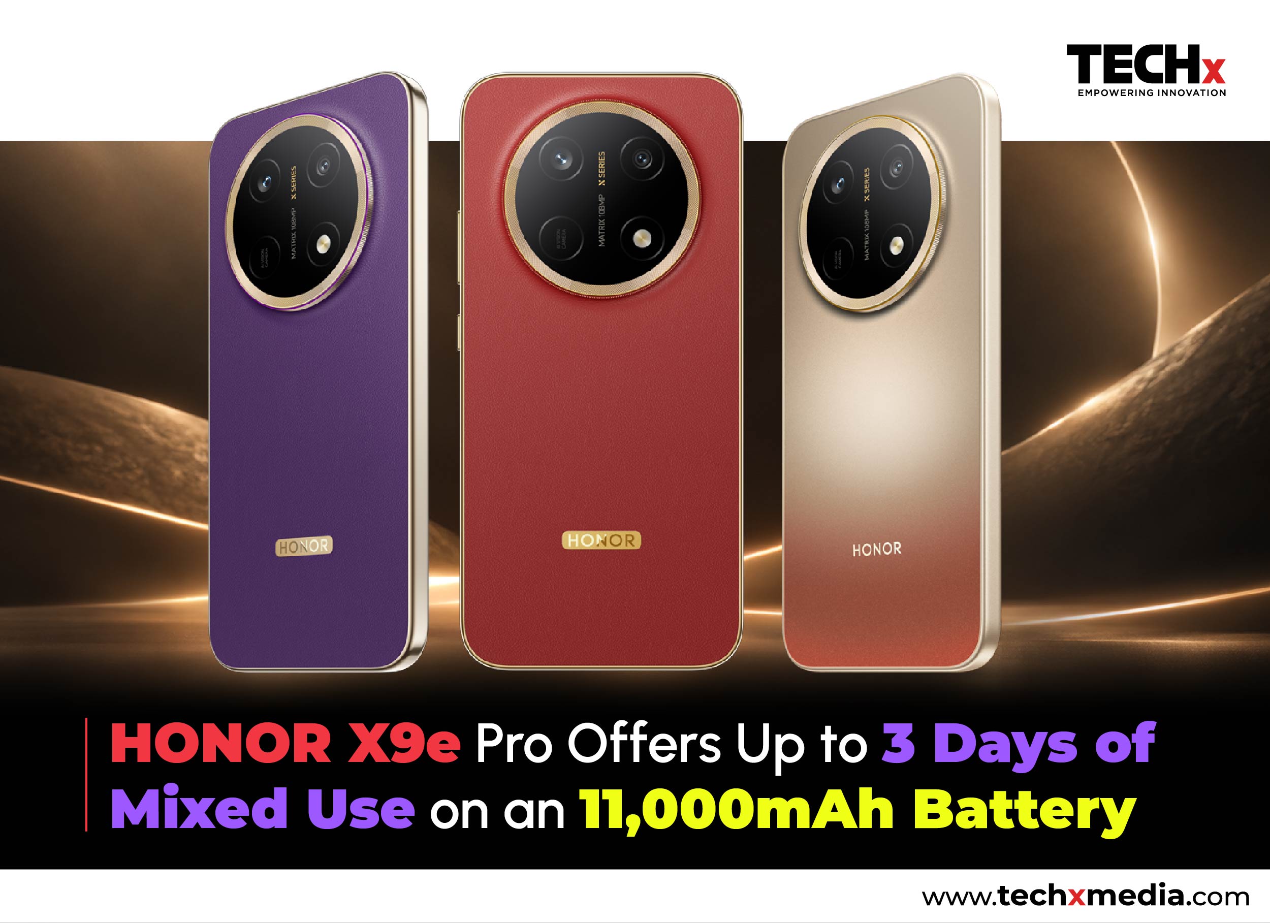 HONOR X9e Pro Announced With 11,000mAh Battery, IP69K