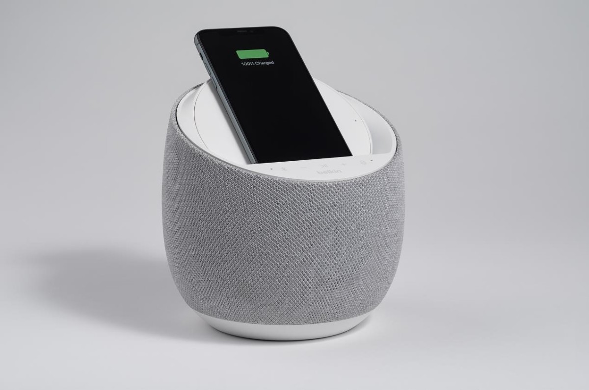 Belkin and Devialet unveil hi-fi smart speaker with wireless charging at CES 2020