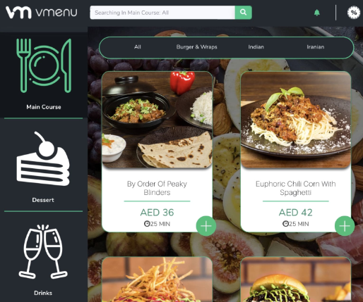 VMenu – New technology for restaurants and hotels
