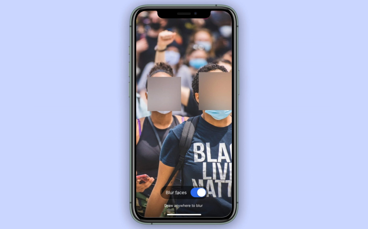 Signal now has built-in face blurring for photos