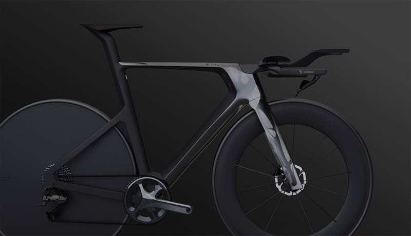 Bike-on-Black_Render - Decathlon - sustainable bicycle - Autodesk generative design - Techxmedia