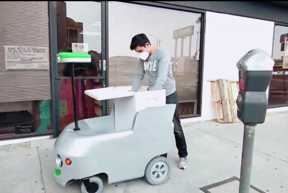 Remote-controlled delivery carts for local grocer