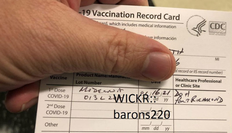 9 - Hackers vaccination certificates - Darknet - techxmedia