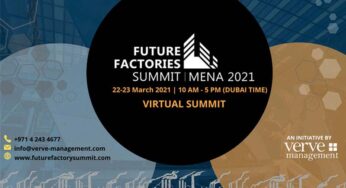 Future Factories Summit MENA 2021 goes live within 24 hours