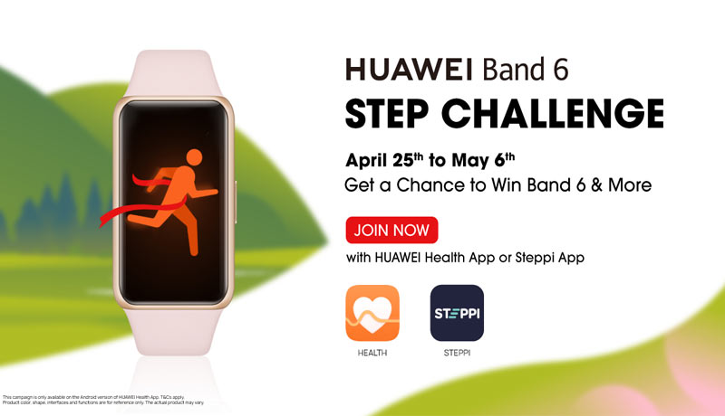 HUAWEI-Band-6-Steps-Challenge- techxmedia