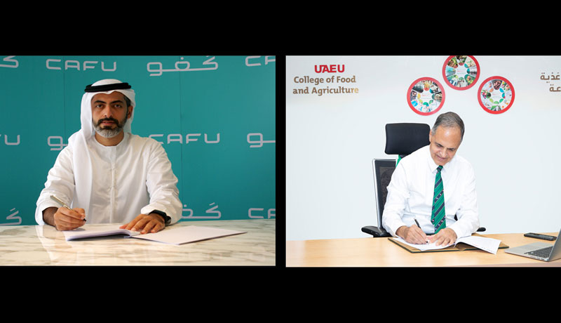 CAFU Sustainability Deal - research partnership - UAE University - techxmedia