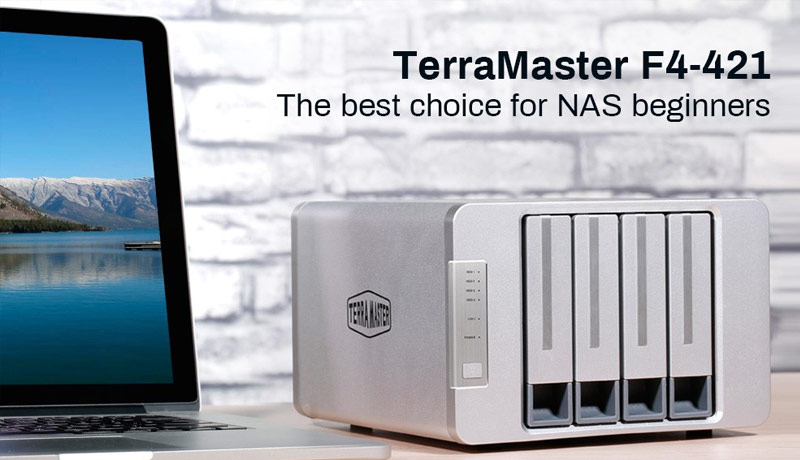 TerraMaster - F4-421 professional NAS - intel quad-core processor - techxmedia