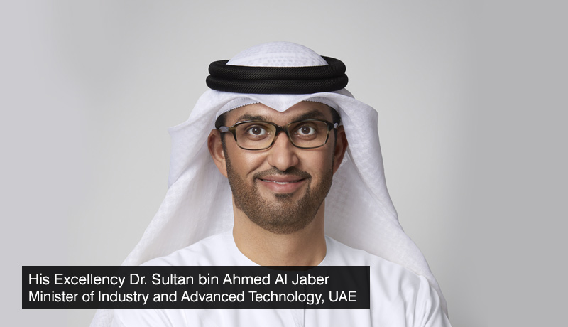 His-Excellency-Dr.-Sultan-bin-Ahmed-Al-Jaber,-the-UAE's-Minister-of-Industry-and-Advanced-Technology - UAE - UN-rankings - industrial-sector - techxmedia