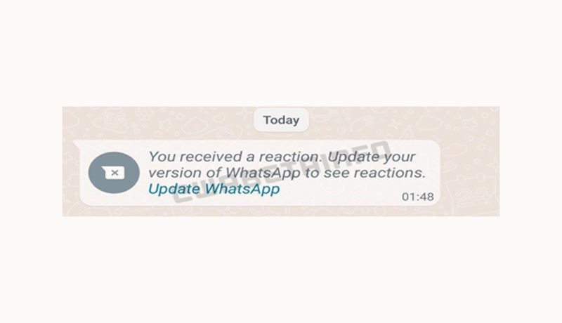 features - reactions -WhatsApp - techxmedia