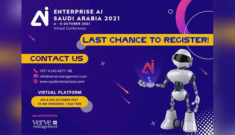Enterprise AI Saudi Arabia 2021 - AI-powered-transformation - techxmedia
