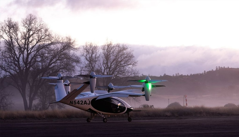 Flying taxi - NASA - air taxi flight testing - TECHx