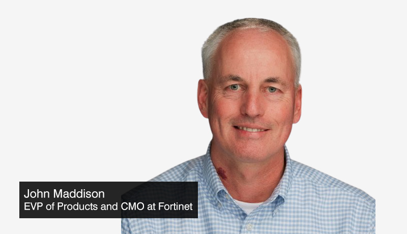 John-Maddison - EVP of Products - CMO - Fortinet - Ransomware - Global State of Ransomware Report 2021 - techxmedia