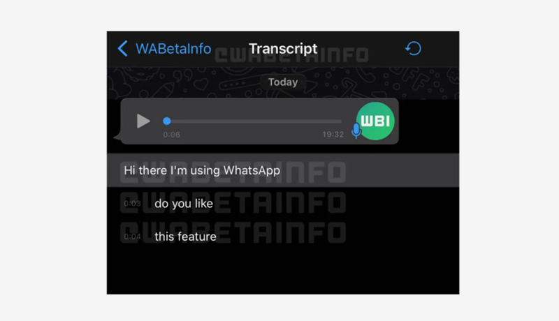 WhatsApp - Voice Message-Transcription-IOS users- techxmedia