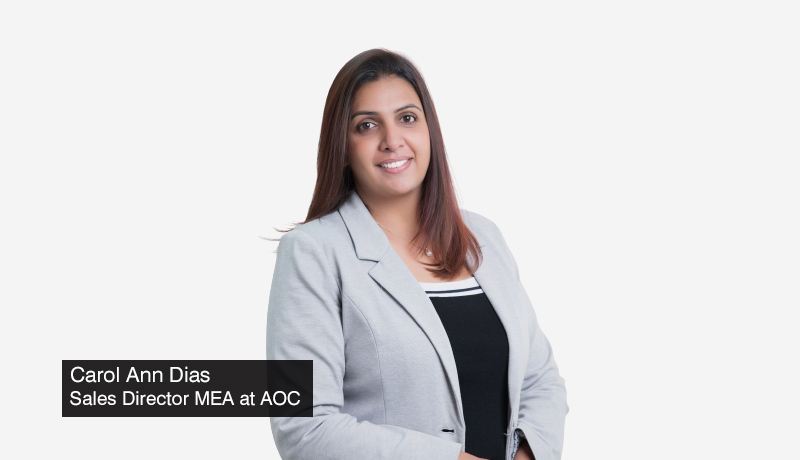 Carol Ann Dias - Sales Director MEA - AOC - AOC special game room - GITEX 2021 - techxmedia