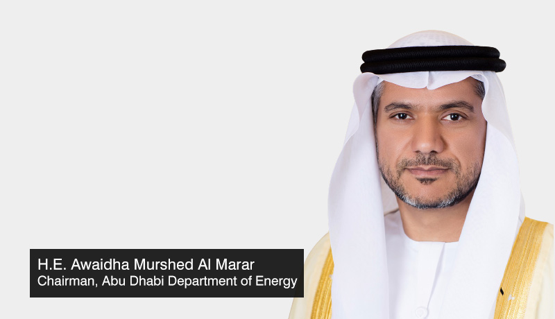 H.E Awaidha Murshed Al Marar- Chairman- Abu Dhabi Department of Energy - CO2 Free- clean energy certificate -ADNOC -Grid -power - techxmedia