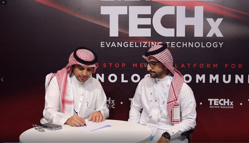 Saudi firms -agreement - TECHx -GITEX booth - techxmedia