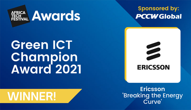 Africa Tech Festival 2021 - Green ICT Champion - Ericsson - techxmedia