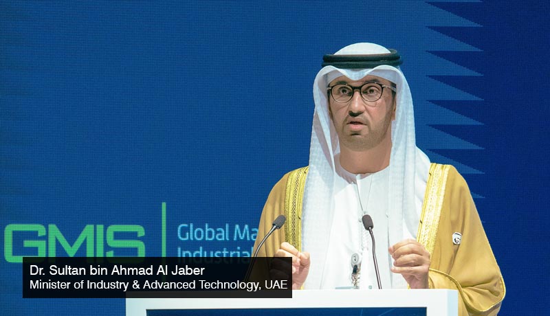 Dr.-Sultan-bin-Ahmad-Al-Jaber Minister of Industry - Advanced Technology-UAE - HH Sheikh Mohammed bin Rashid Al Maktoum -GMIS-2021 - MoIAT - techxmedia
