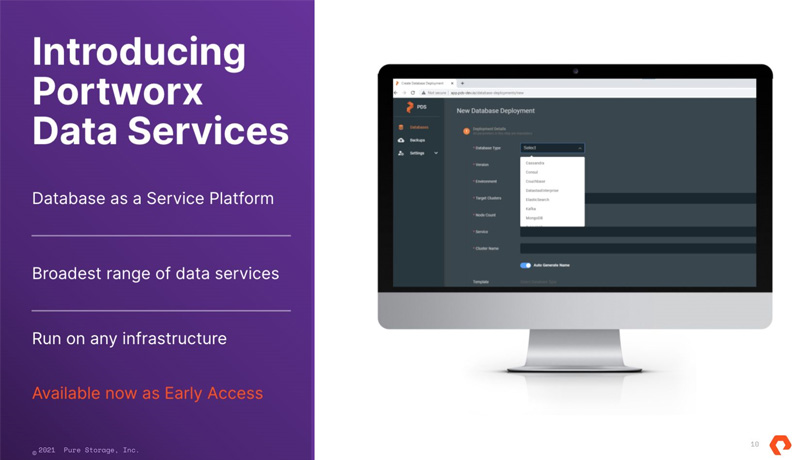 Portworx Data Services - DBaaS Platform - Kubernetes - Pure Storage - techxmedia