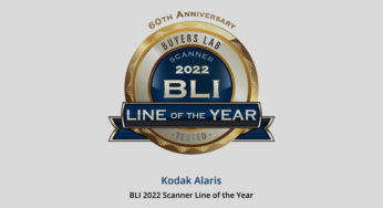 Kodak Alaris honored with BLI 2022 Scanner Line of the Year Award