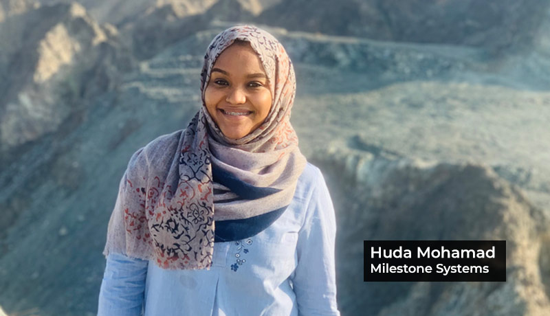 Huda Mohamed - Frontline Support Professional at Milestone Systems - Gender diversity - International Women’s Day - Interview - techxmedia