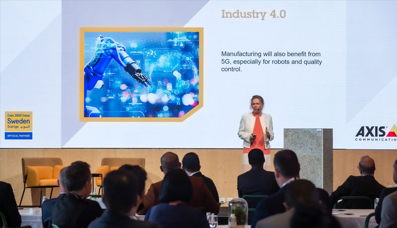 Ins 1 - 5G-Benefit-Industry-Marie-Helene-Mansard-Axis - Axis Communications - Video surveillance and 5G - Expo 2020 - network video - IoT solutions - Dubai's Expo 2020 - Techxmedia