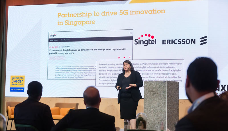 Ins 2 - 5G-Singtel-Axis-Ericsson-Partnership-Tricia-Sim - Axis Communications - Video surveillance and 5G - Expo 2020 - network video - IoT solutions - Dubai's Expo 2020 - Techxmedia