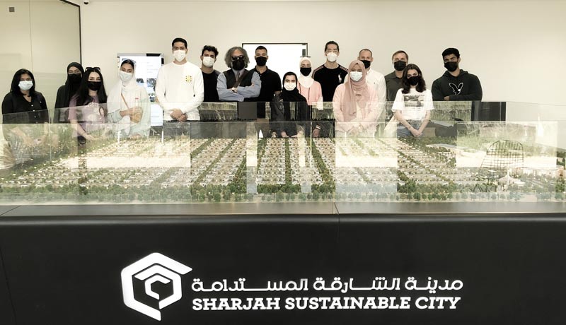 Sharjah Sustainable City - students - faculty - American University - Sharjah - Diamond Developers - AUS - Techxmedia
