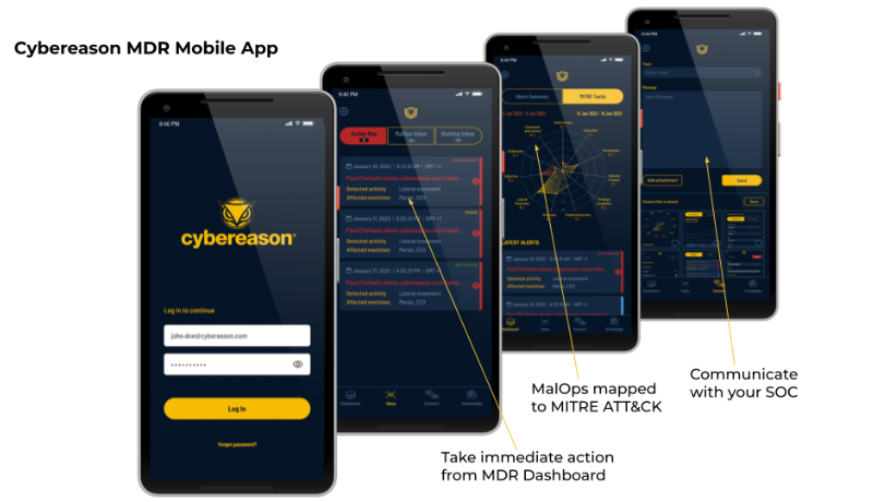 Cybereason’s MDR Mobile App puts SOC power at the fingertips of Defenders