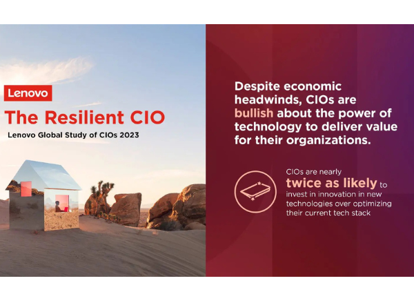 Lenovo study unveils CIO commitment and concerns in tech innovation
