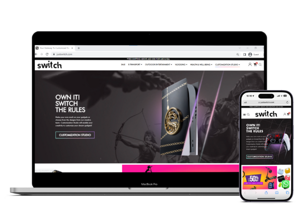 Switch launches revamped website with 3D customization tool for personalized gadgets