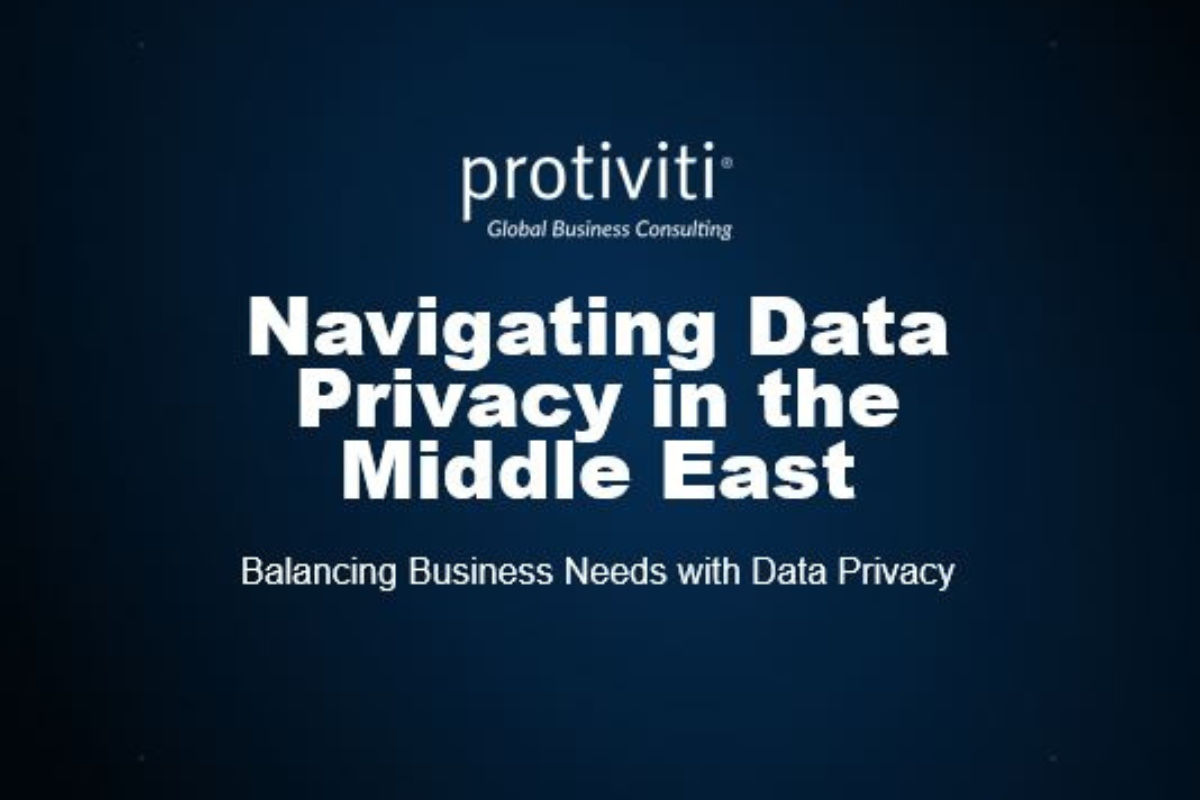Only 21% of GCC Organizations Implement Data Privacy Programs: Protiviti Report