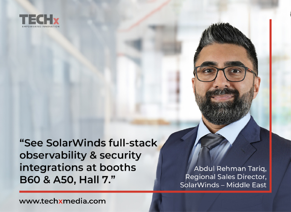 Abdul Rehman Tariq, SolarWinds' regional sales director for the Middle East